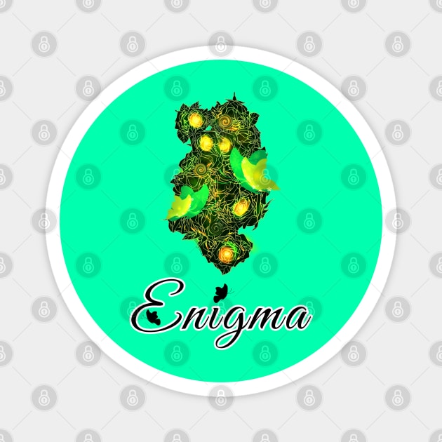 Enigma Magnet by DitzyDonutsDesigns